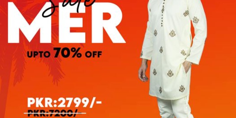 Number Three Clothing Summer Sale Up to 70% Off on Men's Kurta Pajama 2 