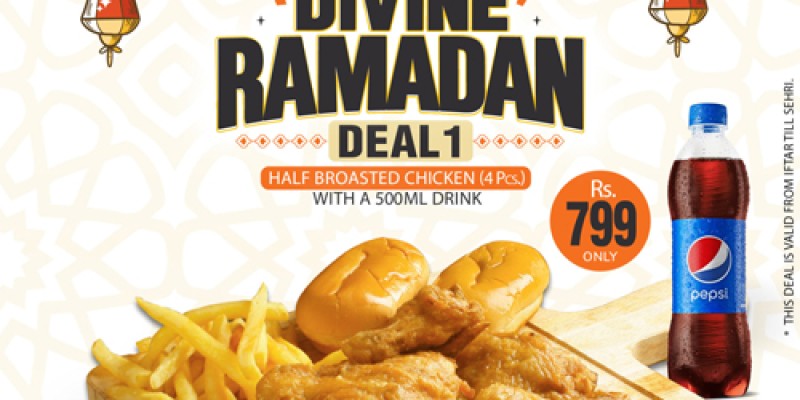 Karachi Broast Divine Ramadan Deal 1 For Rs.799/- 2 