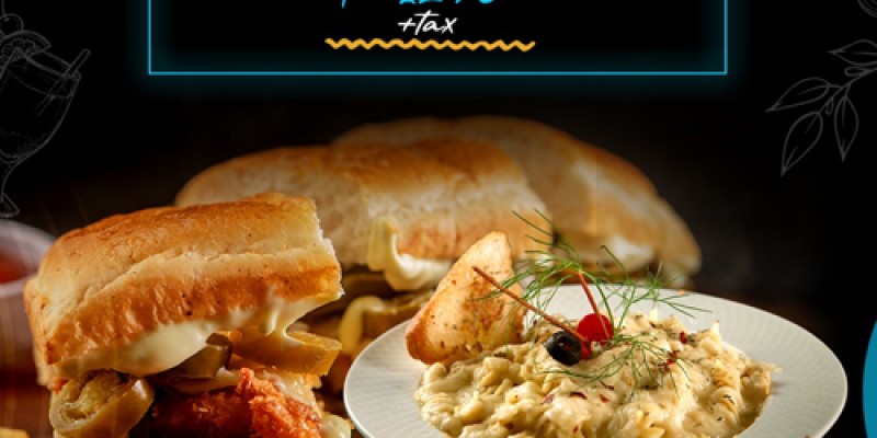 Koffie Chalet Burger & Pasta Deal 1 For Rs.1260 2 