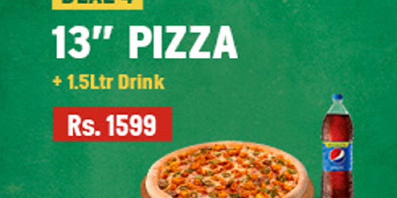 Papa John's Pizza Deal 1 For Rs.499 2 