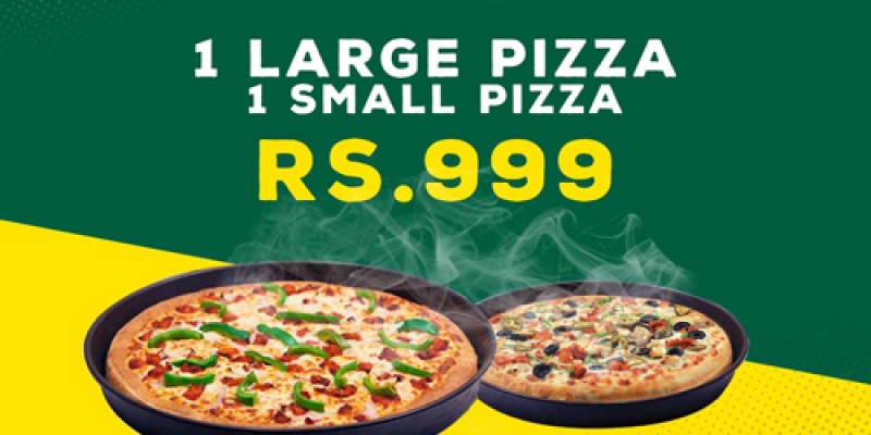 Pizza Aim Delicious Pizza Deal 1 For Rs.999 2 