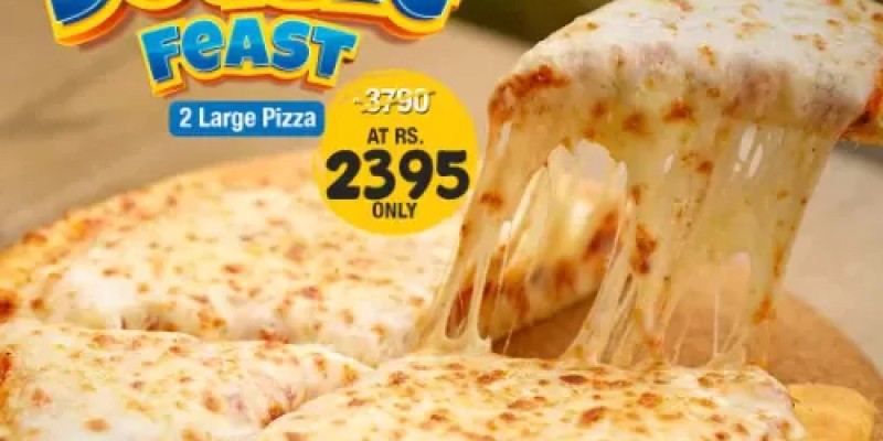 Yellow Taxi Pizza Co. Double Feast Deal 1 For Rs.1895 2 