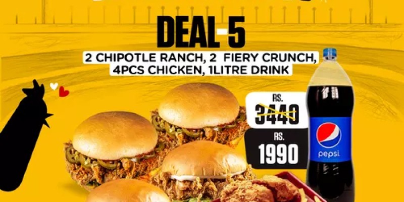 Clucky's! Crunchy Cricket Deal 1 For Rs.450 2 