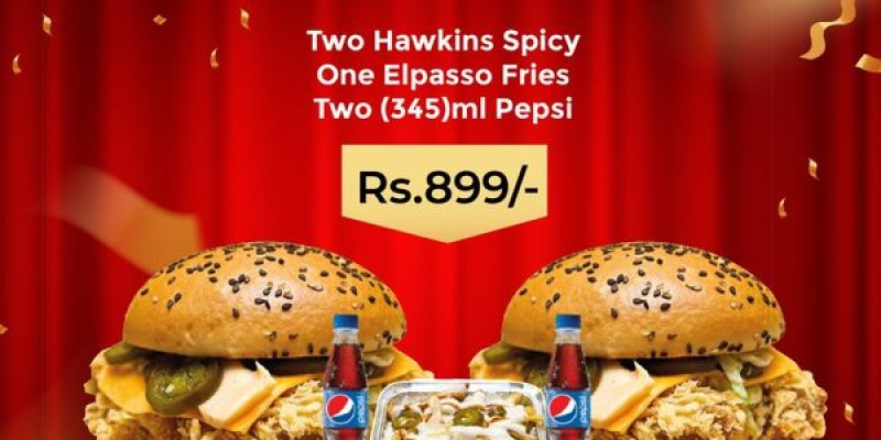 Texas burger New Year Offer Rs.2023 2 