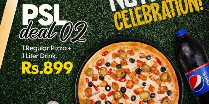 Pizza Nation PSL Deal 1 For Rs. 499 2 