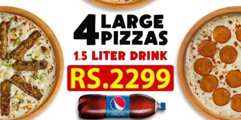 Day Night Pizza  Double Dhamaka Deal 1! Rs.1099 2 
