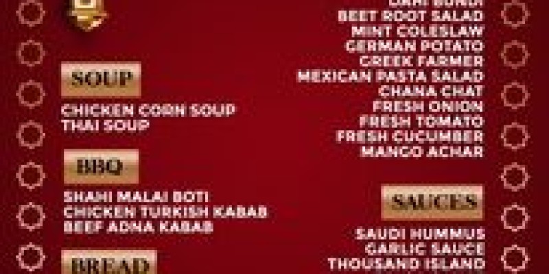 LalQila Dinner Buffet! Adult Rs.1990 2 