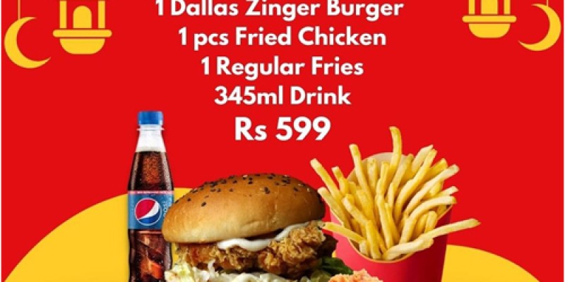 Texas Burgers Ramadan Special 01 For Rs.1499 2 