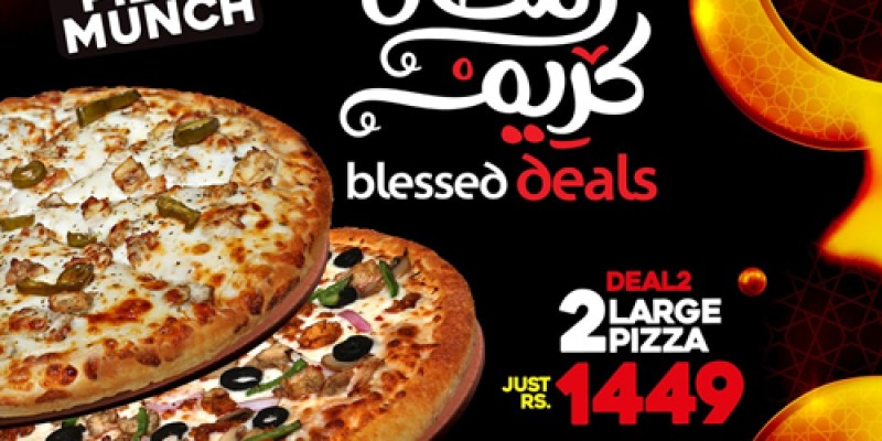 Pizza Munch Blessed Deal 1 For Rs.749 2 