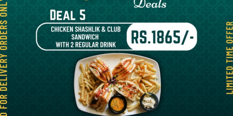 Sizzlerz Cafe & Grill Ramadan Deal 1 For Rs.925 2 
