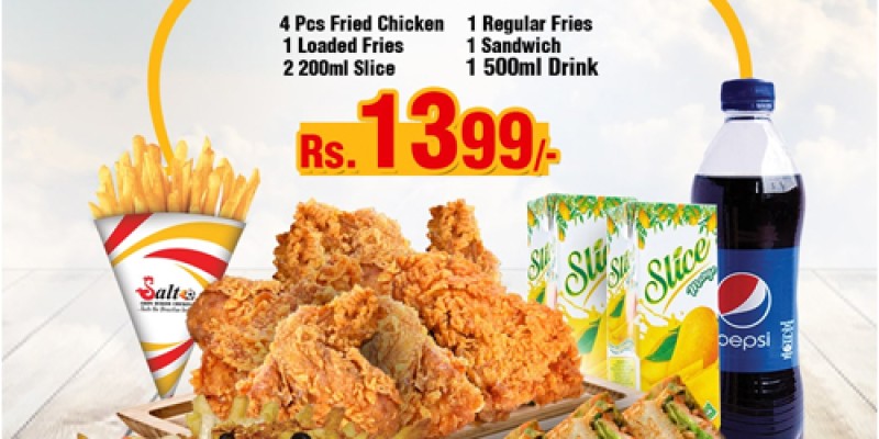 Salto Fast Foods Deal 1 For Rs.899 2 
