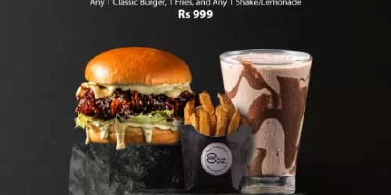 8oz Burgers Combo Box For 2 For Rs.2399 2 