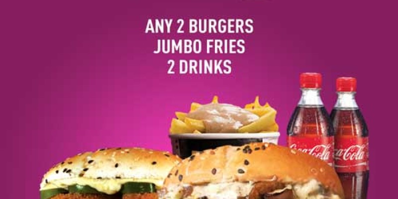 HOB - House Of Burgers Mighty Savor Deal 1 For Rs.1049 2 