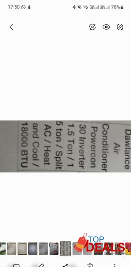 Dawlance 1.5ton powercon new ac image 1