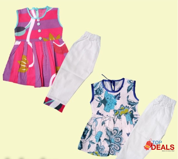 Baby frock with tight / pajama image 3