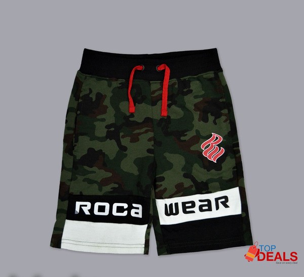 Grey &amp; Camouflage Short for Boys (Pack of 2) image 2