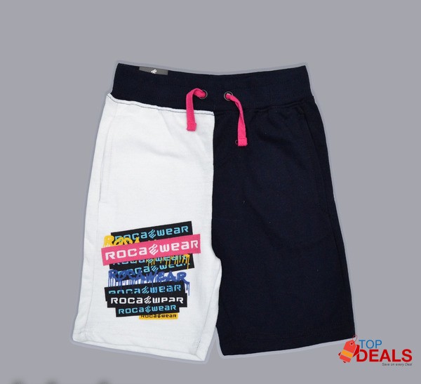 Blue &amp; Multi Color Short for Boys (Pack of 2) image 3