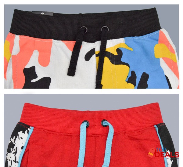Red &amp; Multi Color Short for Boys (Pack of 2) image 4