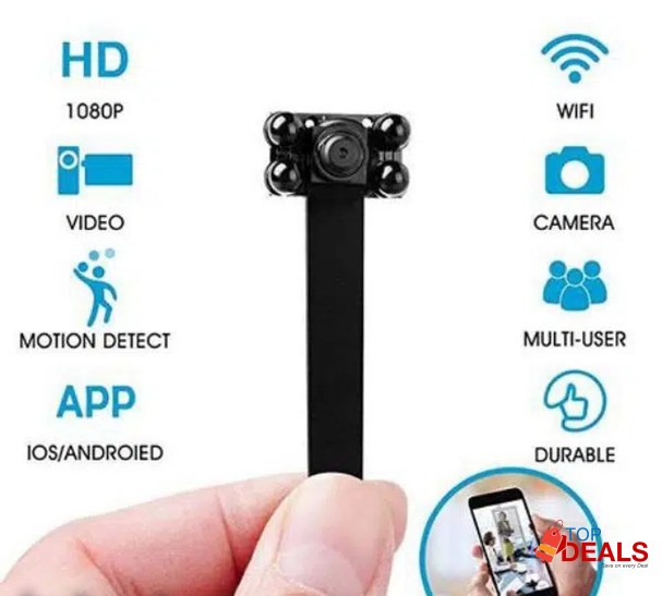 Mini Nano Camera Hidden SPY Wifi Smallest Live IP Button Pen CCTV Pin image 1