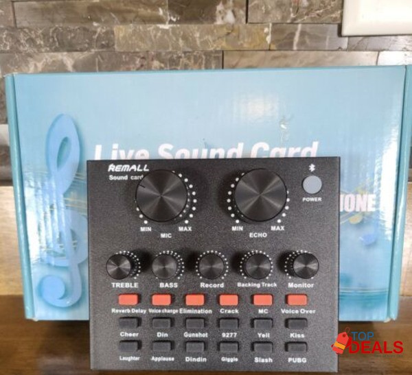 v8 sound card for streaming, singing, voice changer, youtube sound image 2