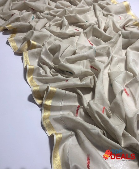 Stuff lawn full banarsi and machine tarkishing chaddar image 2