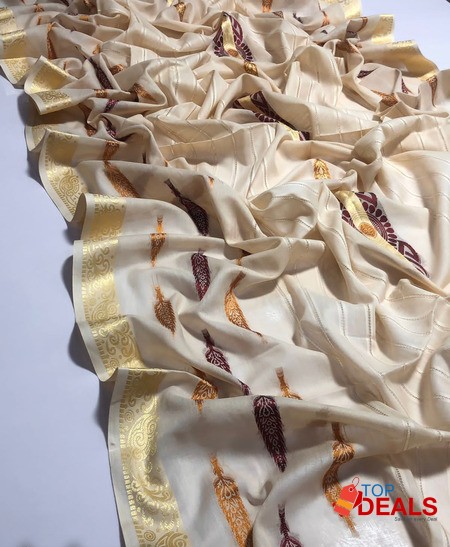 Stuff lawn full banarsi and machine tarkishing chaddar image 3