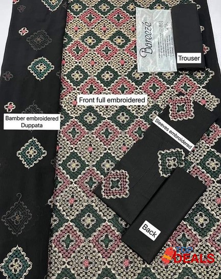 *Brand Name:Bareeze* *Brand code:Ba13058* *Fabric*LAWN* *Fabric Quali image 2