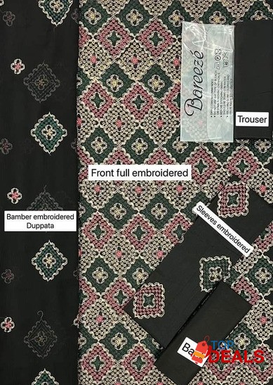 *Brand Name:Bareeze* *Brand code:Ba13058* *Fabric*LAWN* *Fabric Quali image 3