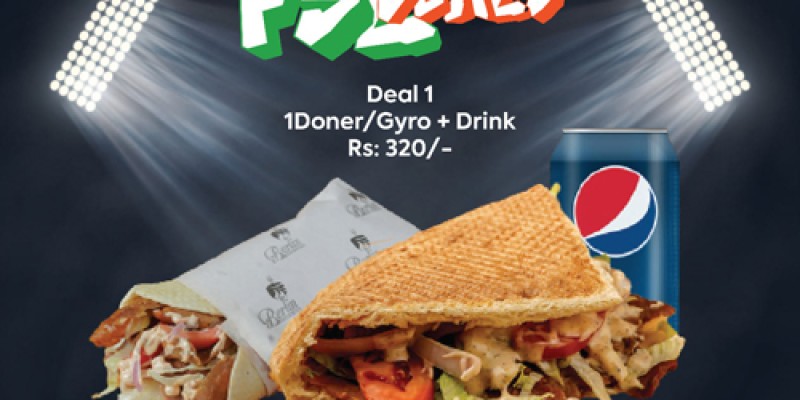 Berlin Doner & Gyro PSL7  Deal 1 For Rs.320/- 3 
