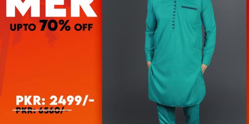 Number Three Clothing Summer Sale Up to 70% Off on Men's Kurta Pajama 3 