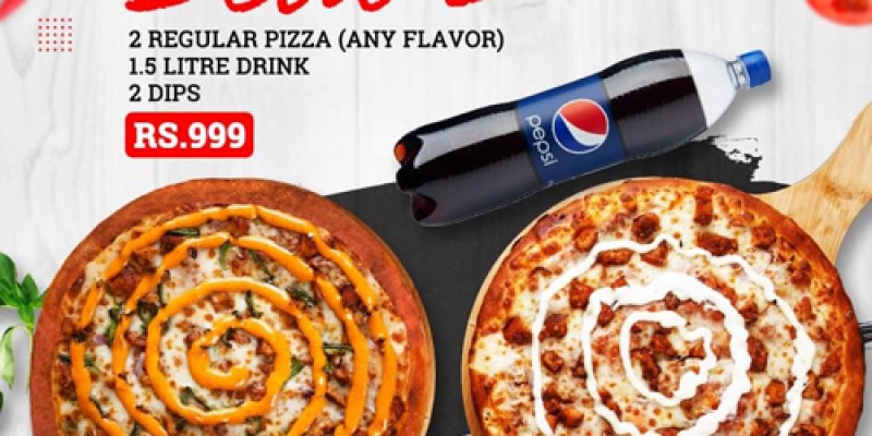 Kababjees Bakers  Pizza Deal 1 For Rs.599/- 3 