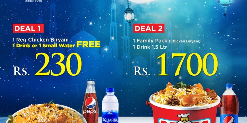 Student Biryani Iftar Deal 2! Rs.1799 only 3 