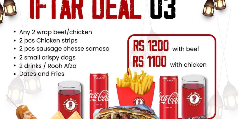 The Meal - Platters & Meatry! Iftar Bucket For Rs.350/- 3 