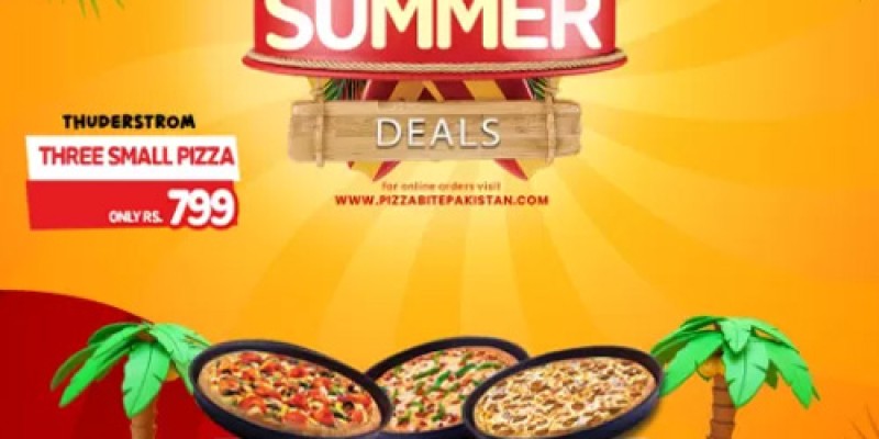 Pizza Bite  Thunder Storm Deal For Rs.799/- 3 