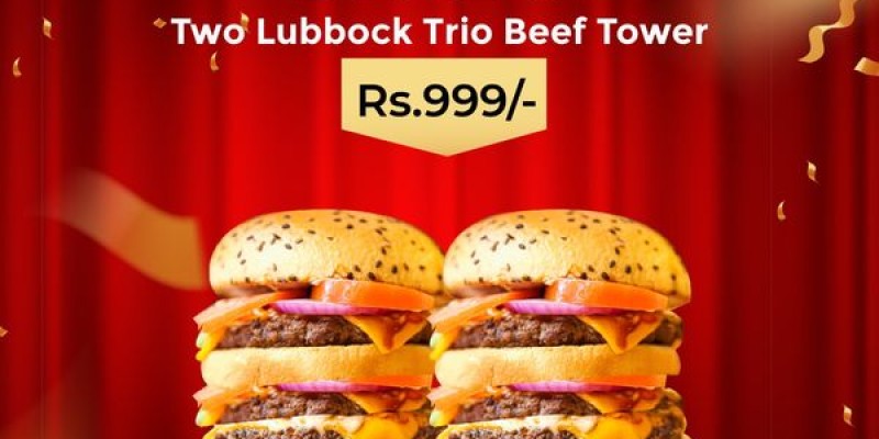 Texas burger New Year Offer Rs.2023 3 