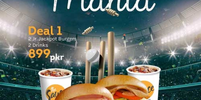 The Sauce Burger Cafe PSL Mania Deal 1 For Rs.899 3 