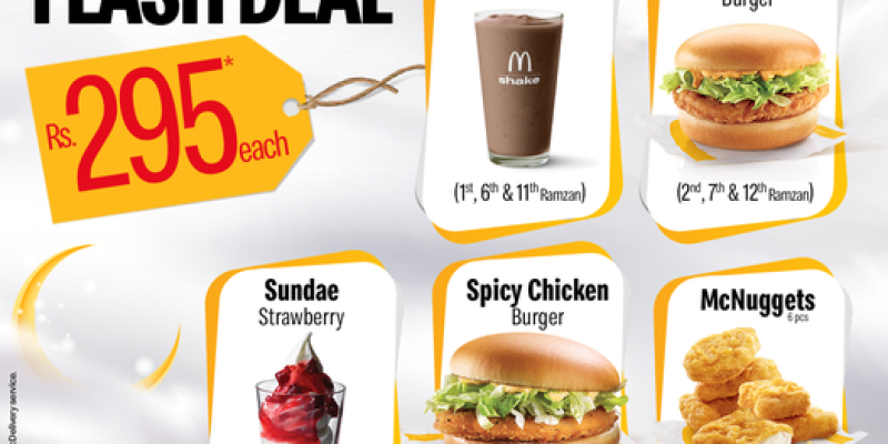 McDonald's Daily Ramzan iftaar & Sehri Treats! Rs.295 3 