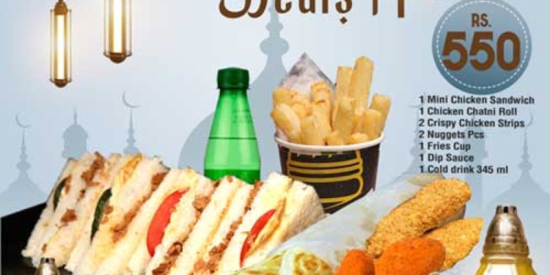 Ahbab Burger & Pizza Ramadan Deal 1 For Rs.550 3 