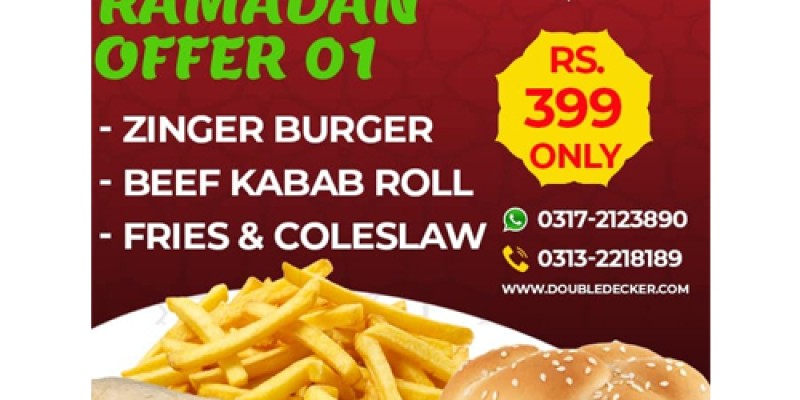 Double Decker Ramadan Offer 1 For Rs.399 3 