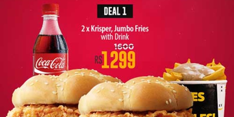 HOB - House Of Burgers Eid Deal 1 For Rs.1299 3 