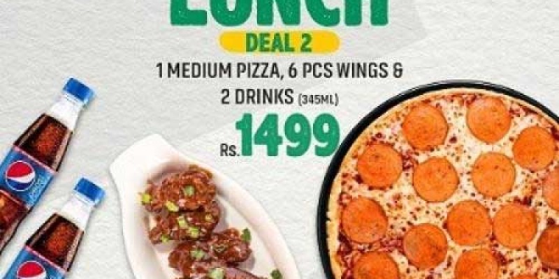 Caesar's Pizza Lunch Deal 1 For Rs.449 3 
