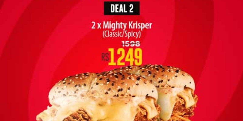 HOB - House Of Burgers Mighty Savor Deal 1 For Rs.1049 3 