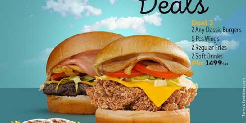 The Sauce Burger Cafe Summer Deal 1 For Rs.599 3 