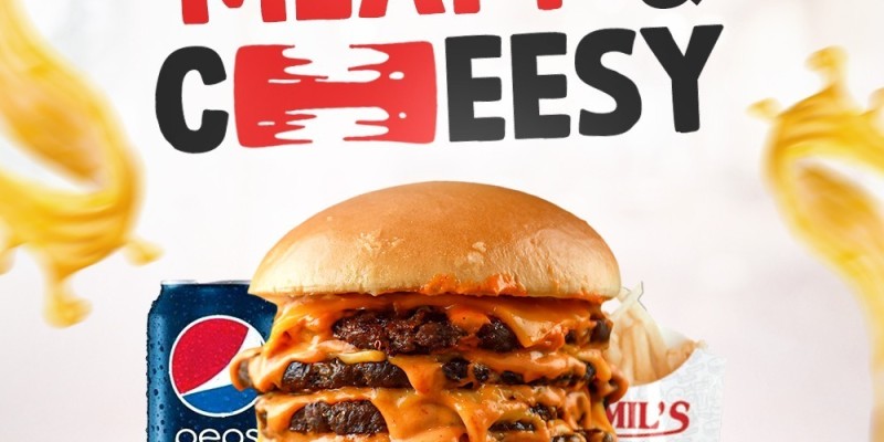 Jamil's Restaurant Deal 9 (Crispy Broast/Masala Broast Bun Zinger Roll French Fries Raita Cold Drink 300ml Can) For Rs.750/- 3 