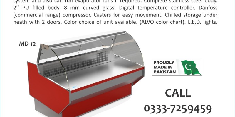 Fresh Meat Display Chiller#Meat Shops in Pakistan#Meat Freezer#Fridge image 3