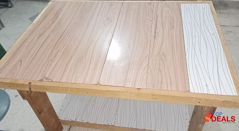 New Made Table Without Paint. نیا بنا ہوا ٹیبل بغیر پینٹ کے image 2