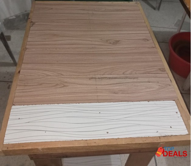 New Made Table Without Paint. نیا بنا ہوا ٹیبل بغیر پینٹ کے image 3