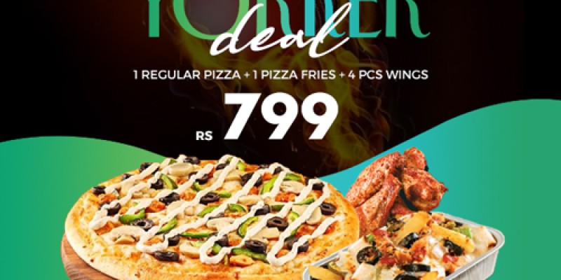 Hattrick Deal at Pizza Mars Deal 1 For Rs.999/- 4 