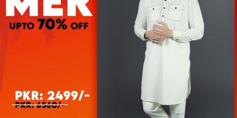 Number Three Clothing Summer Sale Up to 70% Off on Men's Kurta Pajama 4 