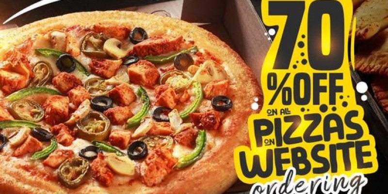 70% off all pizzas at Pizza Point when you order online 4 
